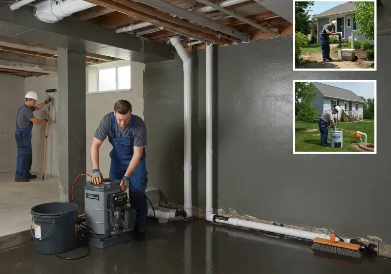 Basement Waterproofing and Flood Prevention process in Old River-Winfree, TX